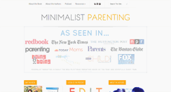 Desktop Screenshot of minimalistparenting.com